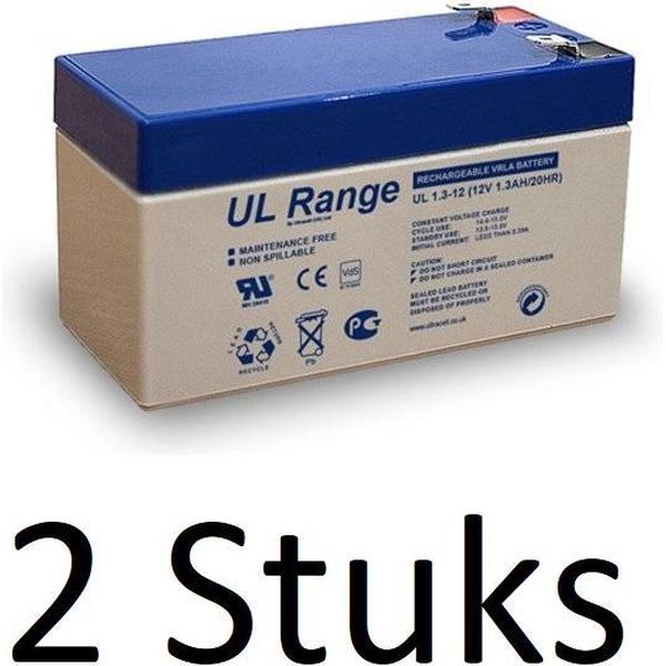 2 Stuks Ultracell Loodaccu UL 12v 1300mAh