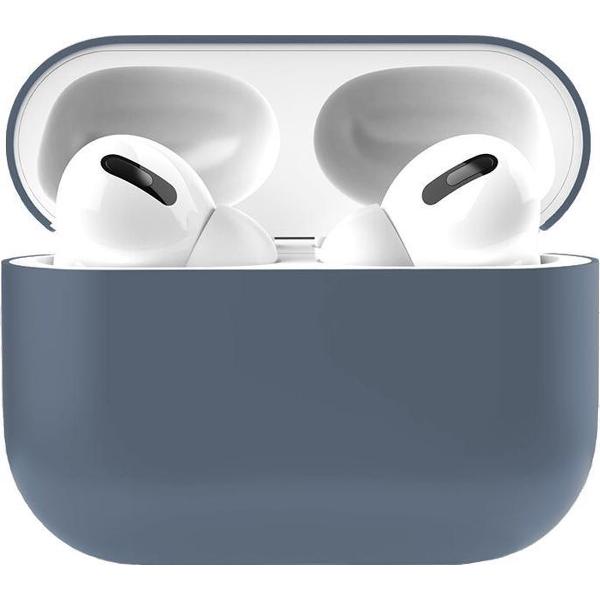 Apple Airpods Pro Siliconen - Case - Hoesje - Geschikt voor Apple Airpods Pro - Blauw