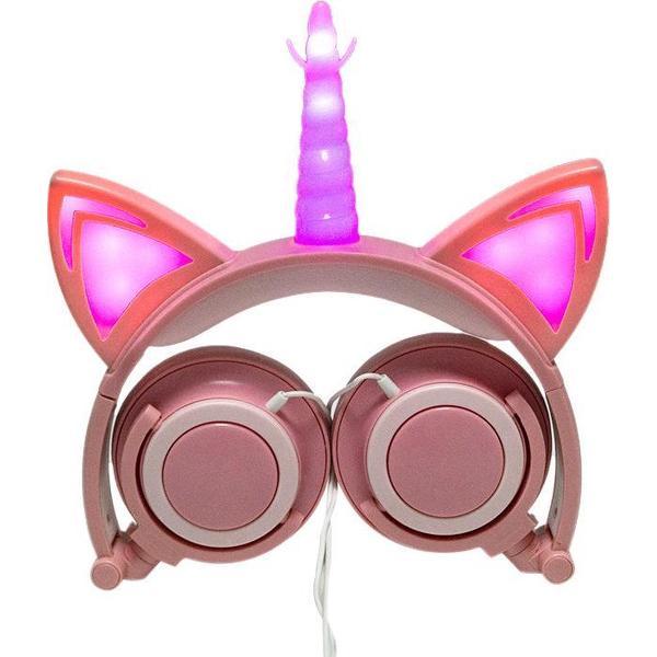 Unicorn Koptelefoon - Roze - voor Jong en Oud