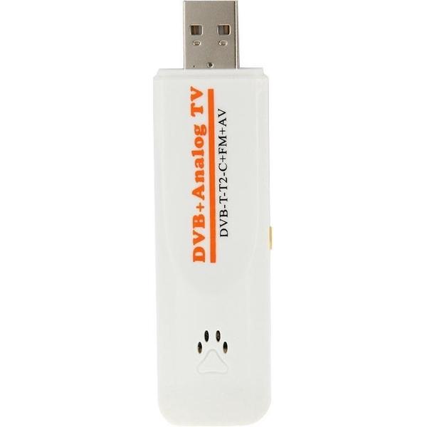 Mini Digitale USB 2.0 Dual Module DVB Analoog TV Stick, ondersteunt FM + AV + DVB-T / T2 / C