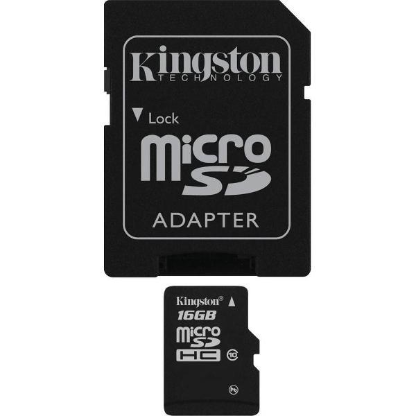 Kingston Micro SDHC 16 GB - Class 10 + SD Adapter