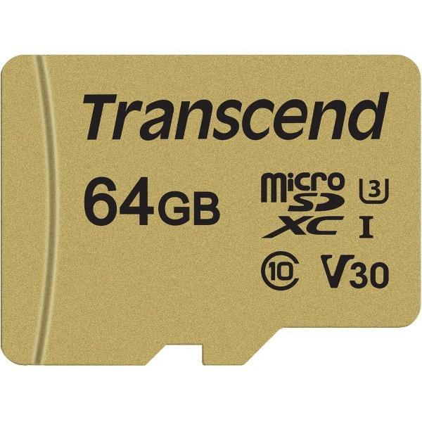 Transcend 500S MicroSDXC - 64GB
