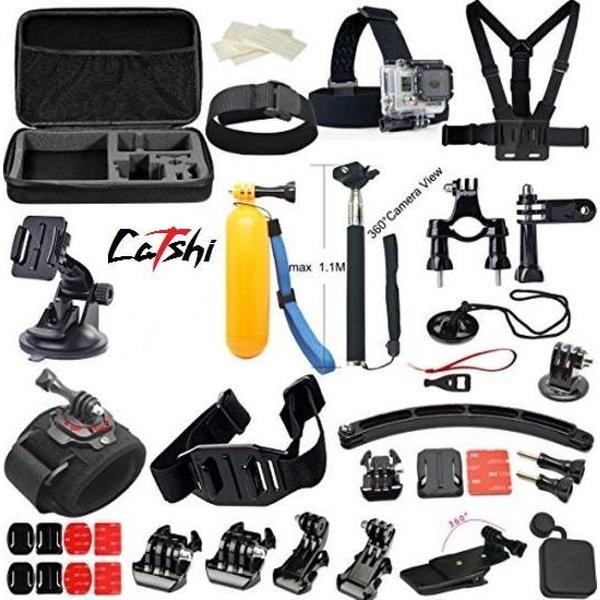 24 in 1 set geschikt voor Go Pro Hero 1 , 2, 3, 3+, 4, 5 & 6 + luxe Gopro opbergkoffer
