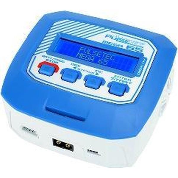 Pulsetec - Charger - Mega 65 - AC 100-240V - 65W Power - 0.1-6.0A - 2-4 Li-xx - 6-8 Ni-xx - 6-12V PB
