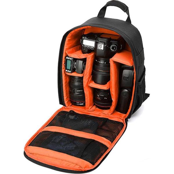 Camera rugzak voor camera en lens - Lovnix Bag107 | 32 Centimeter | Oranje