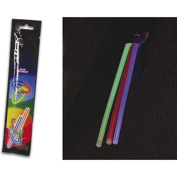 SET LICHTSTAAFJES Ø 0.5 x 20 cm - VERSCHILLENDE KLEUREN (3 st./set) (HQLS10002)