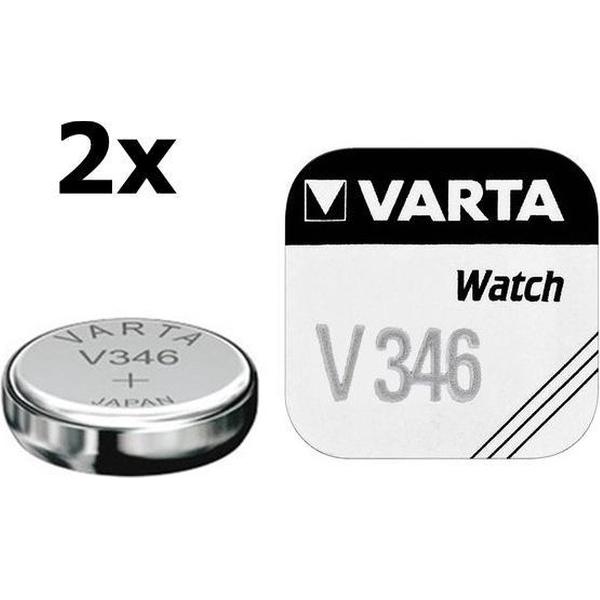 2 Stuks - Varta V346 10mAh 1.55V knoopcel batterij