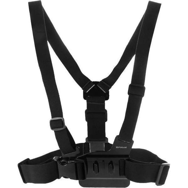 PULUZ verstelbaar lichaam Mount borstriem met J haak Mount & lange schroef voor GoPro
