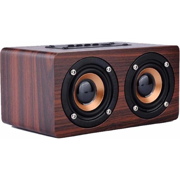 10W Mini Bluetooth v4-luidspreker 3D MP3 FM-radio Aux TF - Bruin