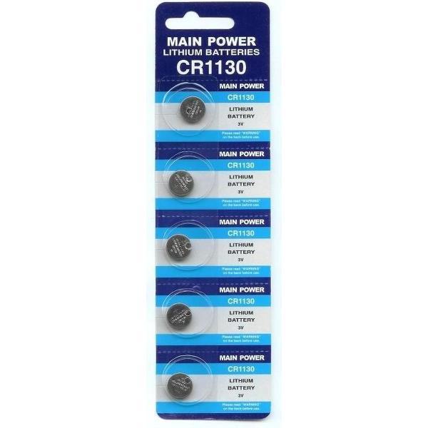 Lithium knoopcel CR1130 (5 stuks)