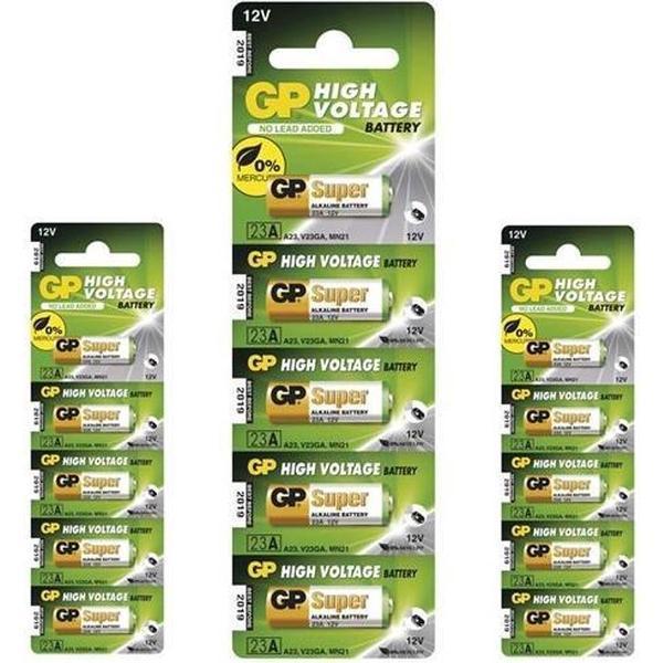 15 Stuks (3 Blisters a 5st) - GP Super High Voltage alkalisch batterij 23A (V23GA / MN21)