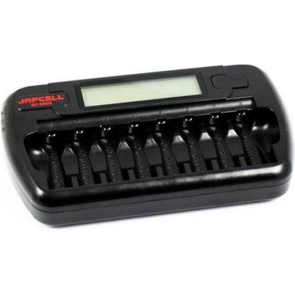 JAPCELL BC-800 8 kanaals batterijenlader voor AA / AAA batterijen