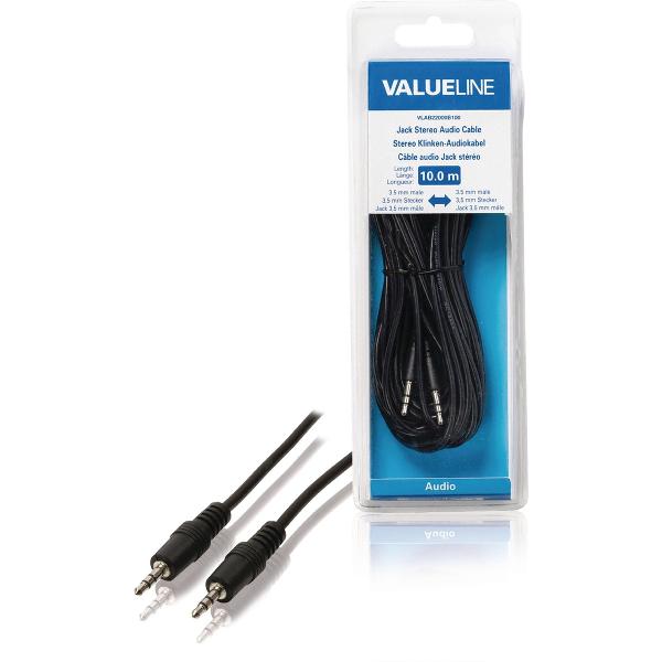Valueline VLAB22000B100 audio kabel 10 m 3.5mm Zwart