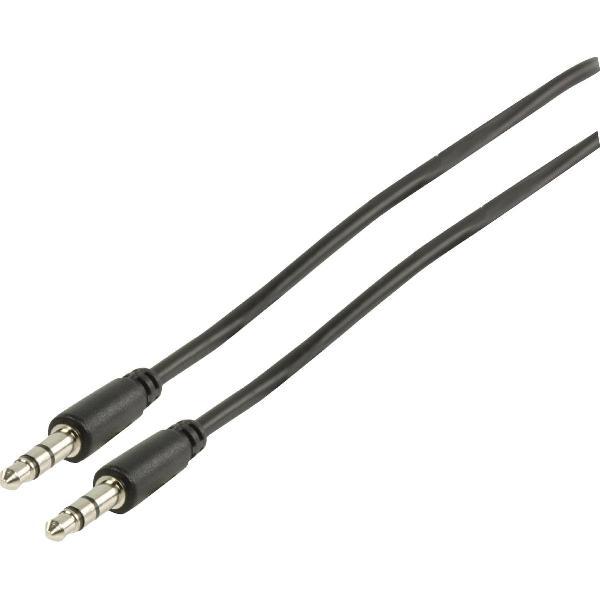 3.5 mm stereo audio kabel 2,00 m zwart