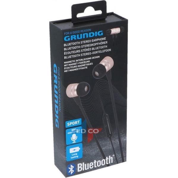 Oortelefoon, Grundig, stereo, met microfoon, zwart/grijs, bluetooth