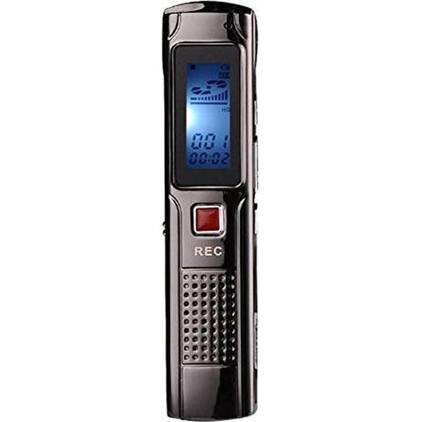 Digitale Dictafoon Voice Recorder - 8 GB - Memo Audio Recorder - Spraak Recorder