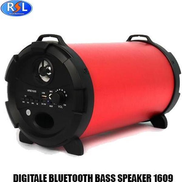 Resal Bluetooth Speaker 1609 - Rood