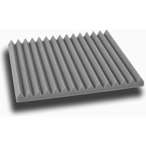 Wedge akoestisch studioschuim 30x30cm 2,5cm dik (96 stuks)