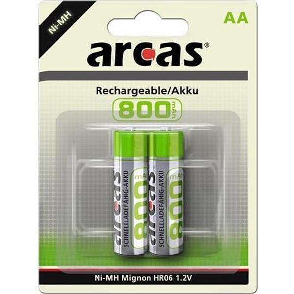 Arcas Rechargeable NimH AA/HR6 800mAh blister 2