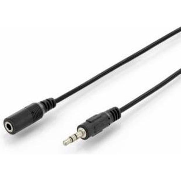 Digitus 1.5m, 2x3.5mm audio kabel 1,5 m 3.5mm Zwart