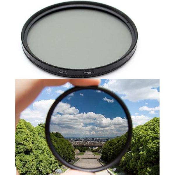 Polarisatie Filter - 52 MM - Circulair CPL Foto Lens Filter - Voor Canon / Nikon / Sony Camera