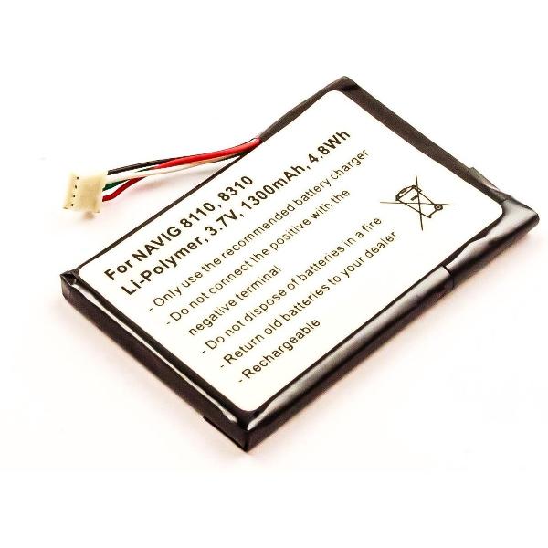 Battery NAVIGON 8110, 8310, Li-Polymer, 3,7V, 1300mAh, 4,8Wh