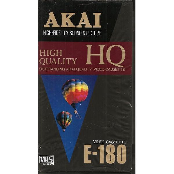 Videocassette VHS AKAI 180 minuten