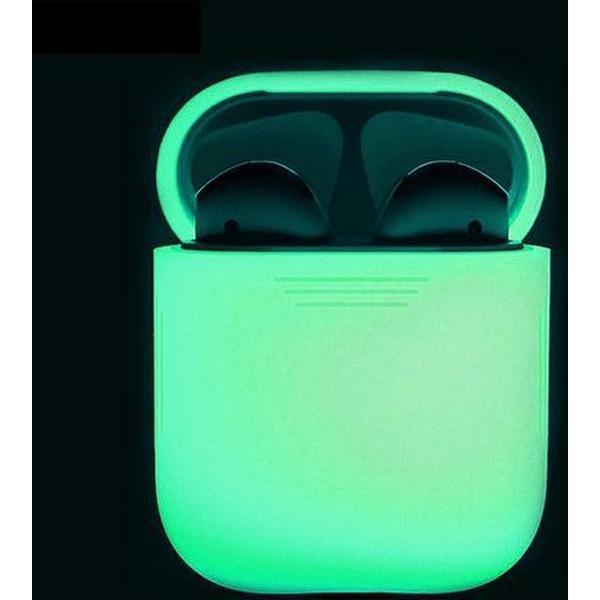 Silicone Case / Cover / Hoesje voor Apple Airpods - Glow in the Dark