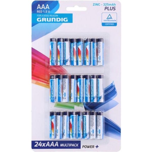 Grundig Batterijen R03 Aaa Zink 24 Stuks
