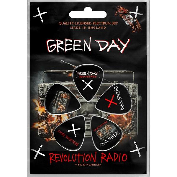 Green Day Plectrum Revolution Radio Set van 5 Multicolours