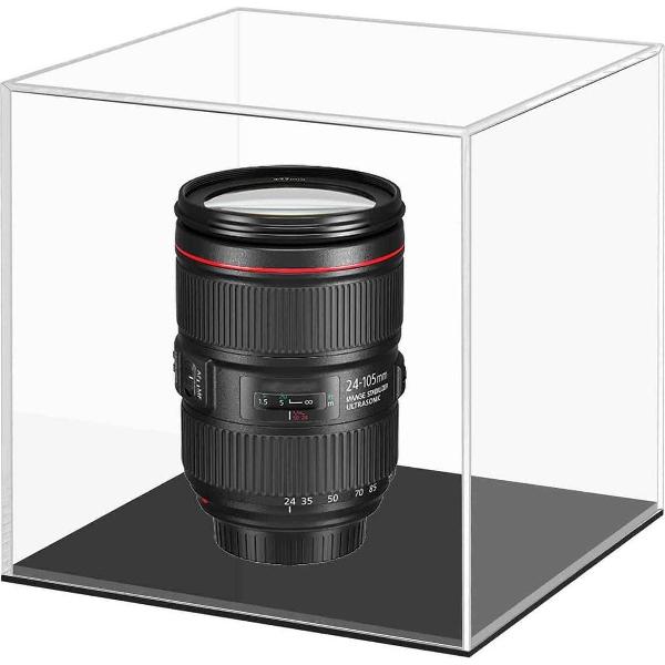 Kleine 10x10x10cm Doorzichtige Acryl Camera Display Cover Plexiglas Vitrine Aanrecht Doos
