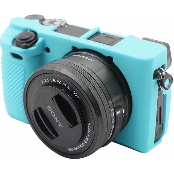 PULUZ zachte siliconen beschermhoes voor Sony ILCE-6300 (blauw)