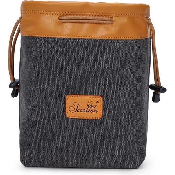 SCCOTTON Liner Bag Waterdichte digitale bescherming Draagbare SLR-lenstas Micro-tas voor enkele camera Fotografie-tas, kleur: Carbon Black M