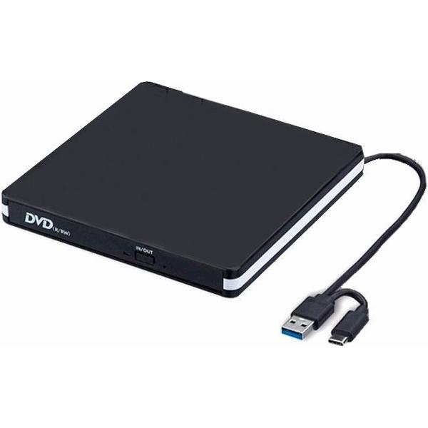 FEDEC Externe DVD speler/brander - DVD/CD Drive voor laptop of macbook - Zwart