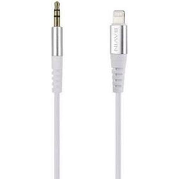 Bavin Lightning naar Audio Aux kabel - Lightning naar Jack 3.5MM - Wit