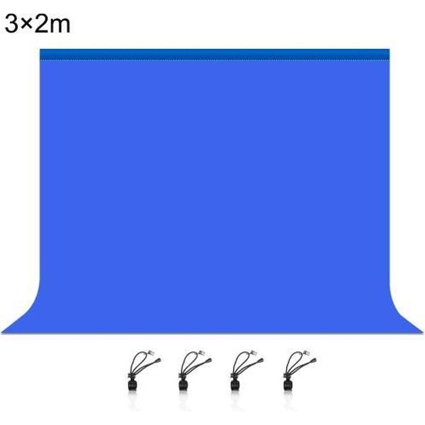 PULUZ 3m x 2m Fotografie Achtergrond 120g Dikte Fotostudio Achtergrond Doek Achtergrond (Blauw)