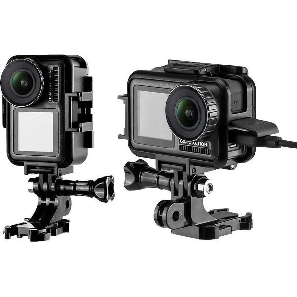 PRO SERIES Vertical/Horizontale Frame Case met Quick Release Gesp Statief voor DJI OSMO Action Camera