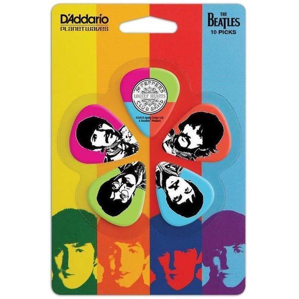 D'Addario The Beatles Sgt. Pepper's Lonely Hearts Club Band 50th Anniversary Plectrum 10-pack Medium 0.70 mm
