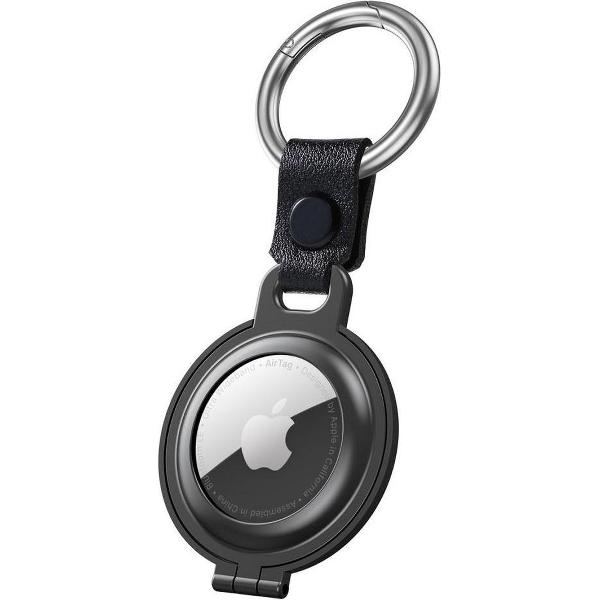 Apple AirTag Sleutelhanger Aluminium Bescherm Case met Haak Antraciet