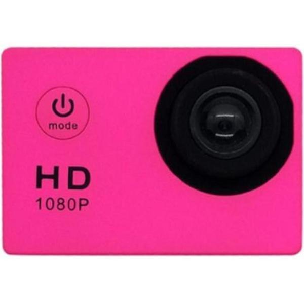CloudCam Go-Pro Met Beschermhoes | Action Cam Waterdicht | Stevig | Roze
