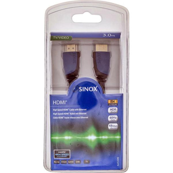 Sinox 8K HDMI kabel - V2.1 8K/UHD 60 Hz 3 mtr.