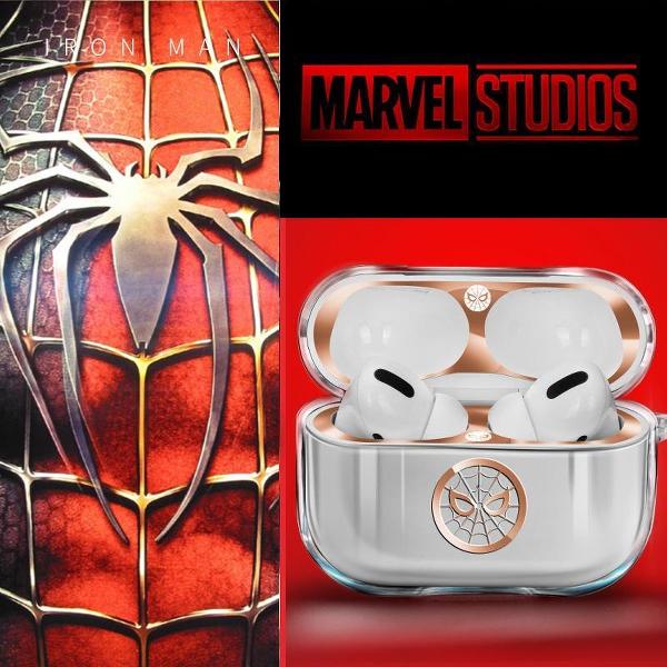 airpods pro silicone hoes Spiderman goud