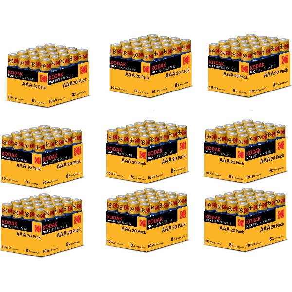 Kodak Max Super Alkaline AAA 180 stuks