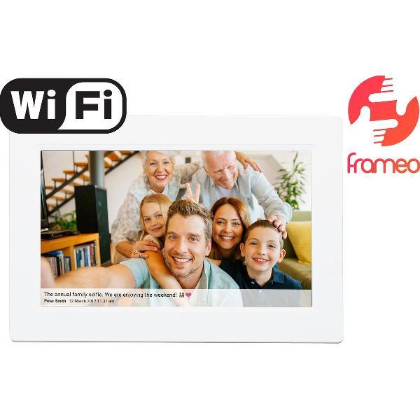 Denver PFF-1010 White - Digitale Fotolijst - Fotokader - 10.1 inch - IPS touchscreen - met Frameo software en Wi-Fi - Wit