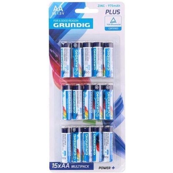 Grundig Batterijen R06 Aa Zink 15 Stuks