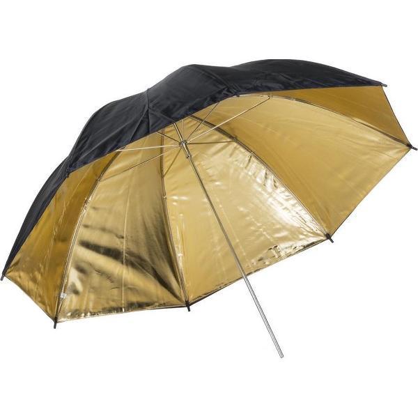 120 cm Zwart/Goud Flitsparaplu / Flash Umbrella