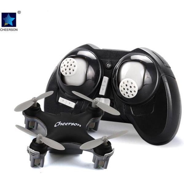 Cheerson CX10SE - Mini Drone met Afstandsbediening & Propeller Bescherming - Zwart