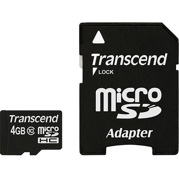 Transcend 4 GB micro SDHC card class 10
