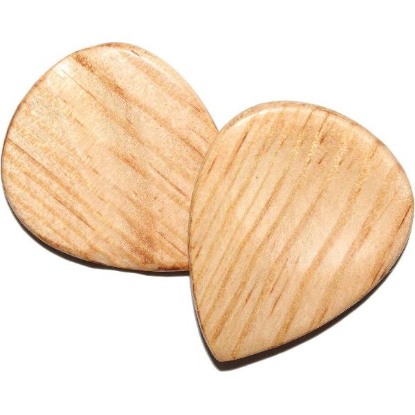 Dennen houten 2-pack plectrum 3.00 mm