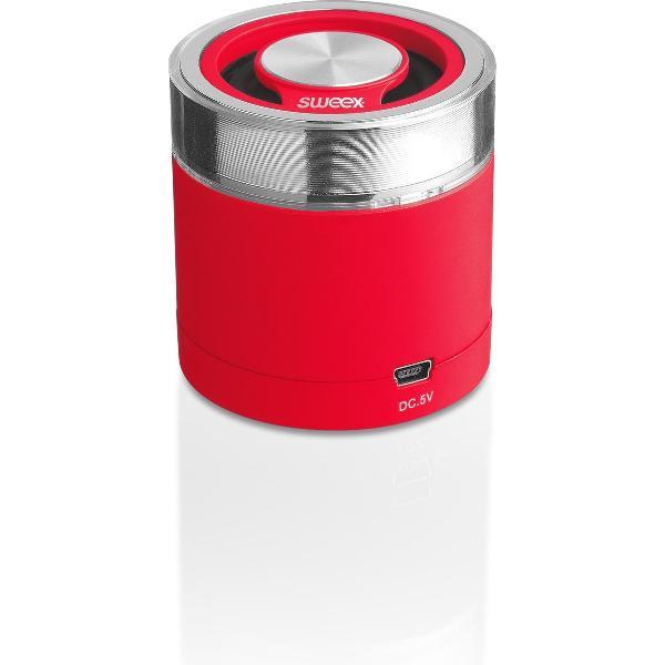 Sweex SP402 draagbare luidspreker 3 W Mono draadloze luidspreker Rood